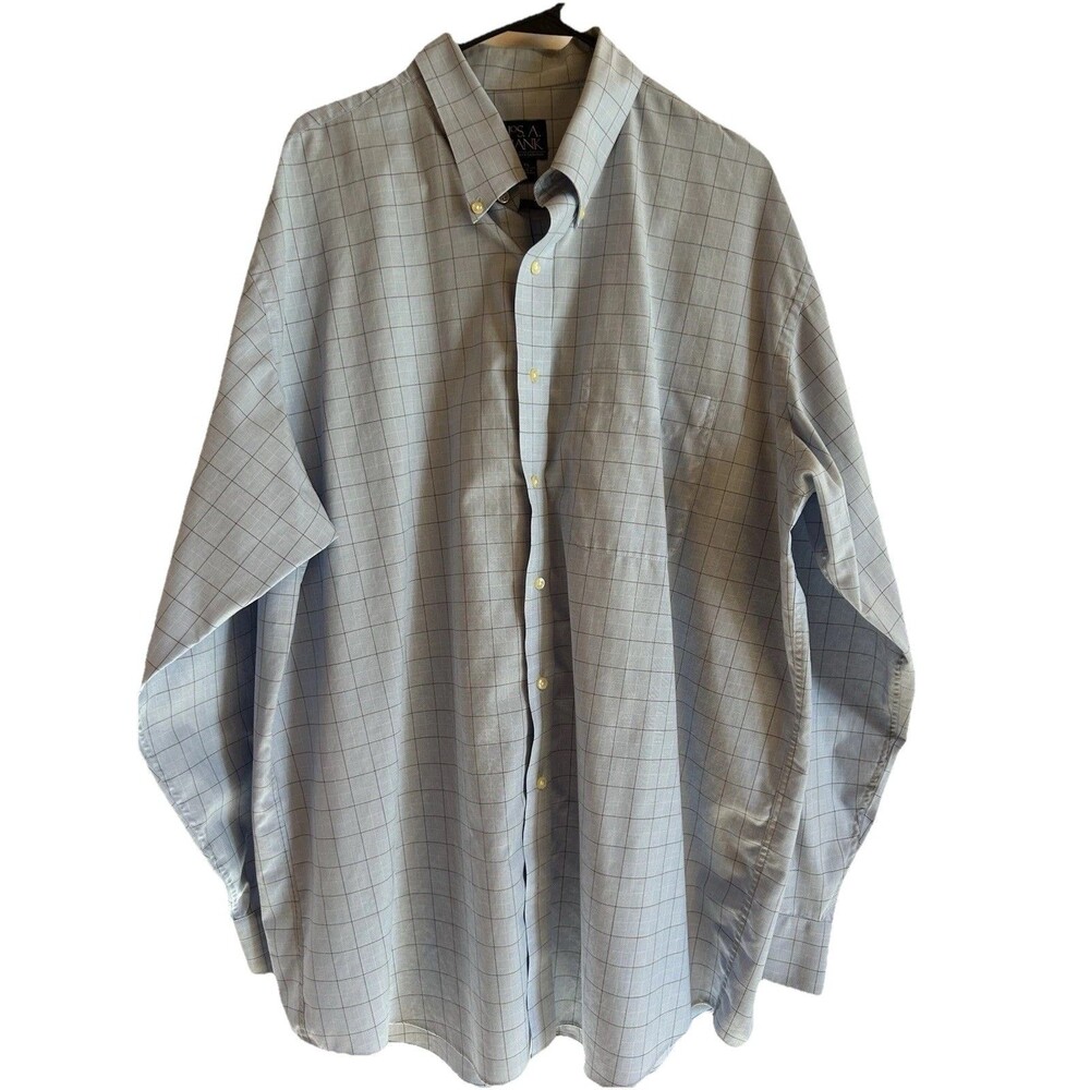 Jos A Banks Travelers Collection Mens XL Business Shirt Button Up Collar